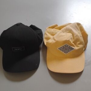 Vuori Black and Yellow Caps